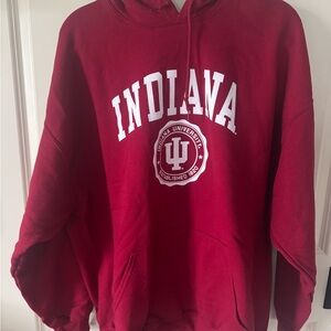 Gildan Red Indiana University Hoodie